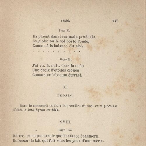 18.5 x 12 cm; 4 s.p. + 254 p. + 2 s.p., price of the book “2 francs” on its spine. L. 1 half-title page with information 